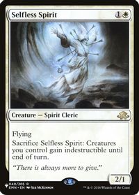 Selfless Spirit — The List Reprints