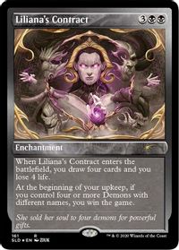 Liliana's Contract (161) (Foil Etched) — Secret Lair Drop Series