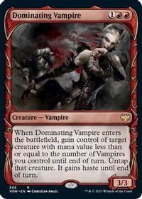 Dominating Vampire (Showcase) — Innistrad: Crimson Vow