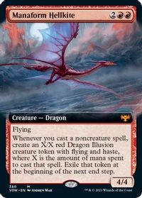 Manaform Hellkite (Extended Art) — Innistrad: Crimson Vow