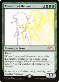 Craterhoof Behemoth (376) — Secret Lair Drop Series