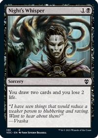 Night's Whisper — Commander: Innistrad: Crimson Vow