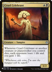 Cruel Celebrant — The List Reprints