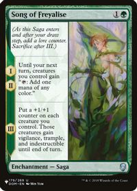 Song of Freyalise — The List Reprints