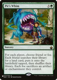 Pir's Whim — The List Reprints