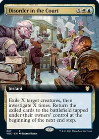 Disorder in the Court (Extended Art) — Commander: Innistrad: Crimson Vow