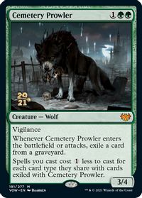 Cemetery Prowler — Prerelease Cards