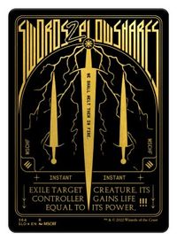 Swords to Plowshares (Foil Etched) (Gold) — Secret Lair Drop Series