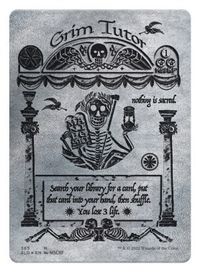 Grim Tutor (Silver Laminate) — Secret Lair Drop Series