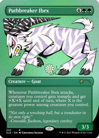 Pathbreaker Ibex (Foil Etched) — Secret Lair Drop Series