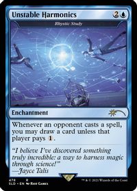 Unstable Harmonics - Rhystic Study — Secret Lair Drop Series