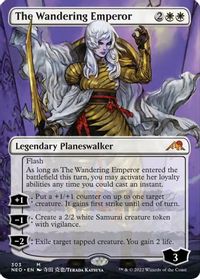 The Wandering Emperor (Borderless) — Kamigawa: Neon Dynasty