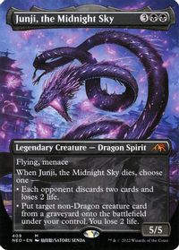Junji, the Midnight Sky (Borderless) — Kamigawa: Neon Dynasty