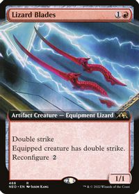 Lizard Blades (Extended Art) — Kamigawa: Neon Dynasty