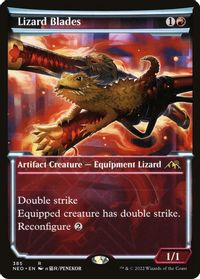 Lizard Blades (Showcase) — Kamigawa: Neon Dynasty