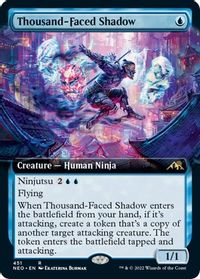 Thousand-Faced Shadow (Extended Art) — Kamigawa: Neon Dynasty