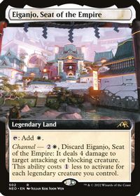 Eiganjo, Seat of the Empire (Extended Art) — Kamigawa: Neon Dynasty
