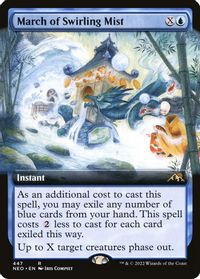 March of Swirling Mist (Extended Art) — Kamigawa: Neon Dynasty