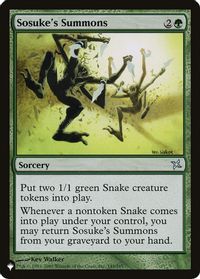 Sosuke's Summons — The List Reprints