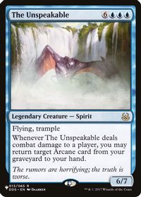 The Unspeakable — The List Reprints