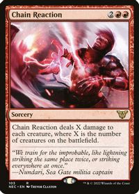 Chain Reaction — Commander: Kamigawa: Neon Dynasty