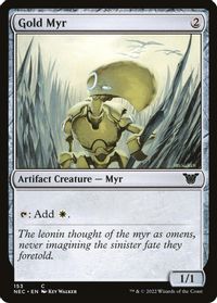 Gold Myr — Commander: Kamigawa: Neon Dynasty