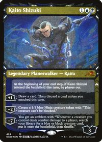 Kaito Shizuki (Showcase) (Foil Etched) — Kamigawa: Neon Dynasty