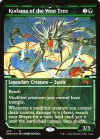 Kodama of the West Tree (Showcase) (Foil Etched) — Kamigawa: Neon Dynasty