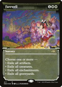 Farewell (Showcase) (Foil Etched) — Kamigawa: Neon Dynasty