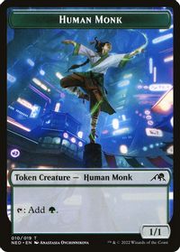 Human Monk Token — Kamigawa: Neon Dynasty