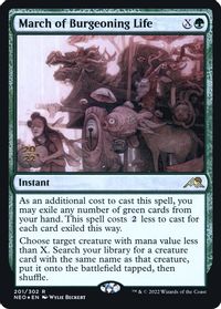 March of Burgeoning Life — Prerelease Cards