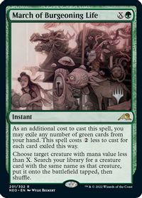 March of Burgeoning Life — Promo Pack: Kamigawa: Neon Dynasty