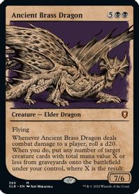 Ancient Brass Dragon (Showcase) — Commander Legends: Battle for Baldur's Gate