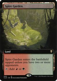 Spire Garden (Extended Art) — Commander Legends: Battle for Baldur's Gate