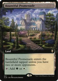 Bountiful Promenade (Extended Art) — Commander Legends: Battle for Baldur's Gate