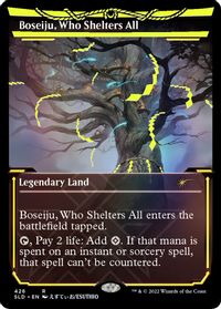 Boseiju, Who Shelters All (Neon Yellow) — Secret Lair Drop Series