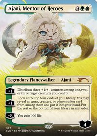 Ajani, Mentor of Heroes (Borderless) — Secret Lair Drop Series