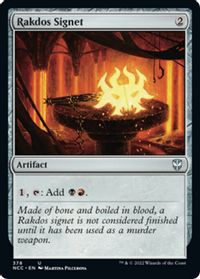 Rakdos Signet — Commander: Streets of New Capenna