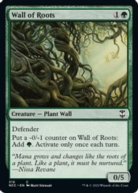Wall of Roots — Commander: Streets of New Capenna