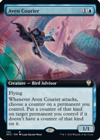 Aven Courier (Extended Art) — Commander: Streets of New Capenna