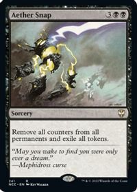 Aether Snap — Commander: Streets of New Capenna