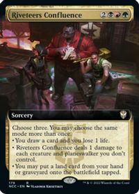 Riveteers Confluence (Extended Art) — Commander: Streets of New Capenna