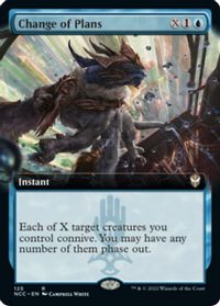 Change of Plans (Extended Art) — Commander: Streets of New Capenna