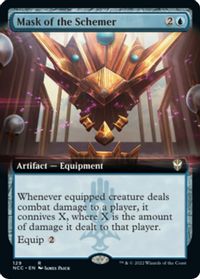 Mask of the Schemer (Extended Art) — Commander: Streets of New Capenna