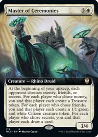 Master of Ceremonies (Extended Art) — Commander: Streets of New Capenna