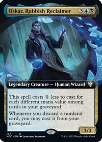 Oskar, Rubbish Reclaimer (Extended Art) — Commander: Streets of New Capenna