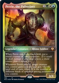 Perrie, the Pulverizer (Display Commander) - Thick Stock — Commander: Streets of New Capenna