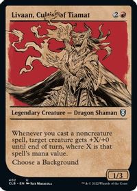 Livaan, Cultist of Tiamat (Showcase) — Commander Legends: Battle for Baldur's Gate
