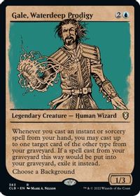 Gale, Waterdeep Prodigy (Showcase) — Commander Legends: Battle for Baldur's Gate