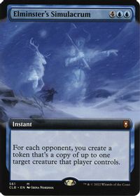 Elminster's Simulacrum (Extended Art) — Commander Legends: Battle for Baldur's Gate